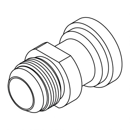 TOMPKINS Hydraulic Fitting-Flange08MJ-08FL C61 NO BRAZE NB6840-08-08